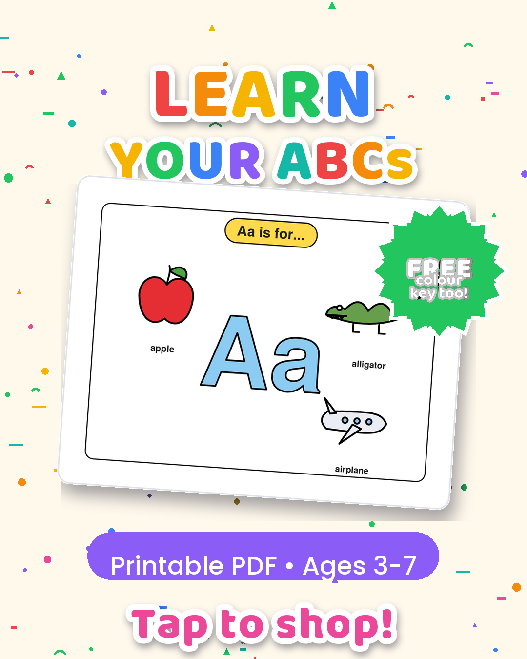 Feuilles ABC kids -PencilsproutKids