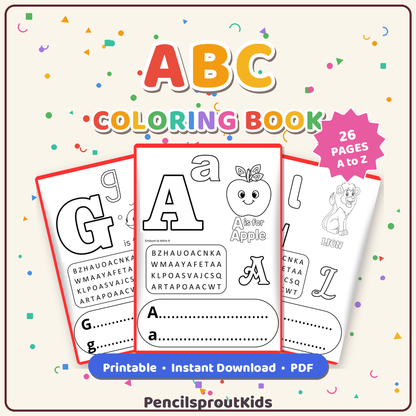 Feuilles ABC kids -PencilsproutKids