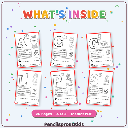 Feuilles ABC kids -PencilsproutKids